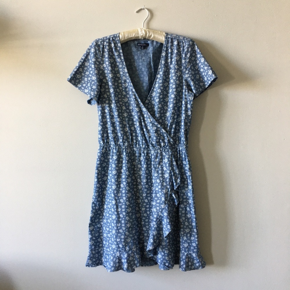 J crew Mercantile blue floral dress size small